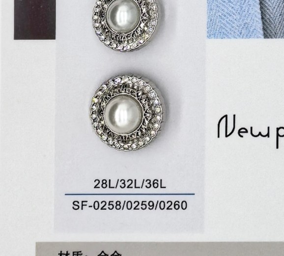 Sew-on Button SF-02588/02599/02600 (28L/32L/36L)