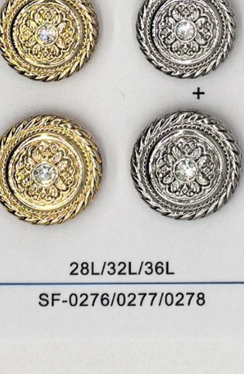 Sew-on Button SF-02766/02777/02788 (28L/32L/36L)