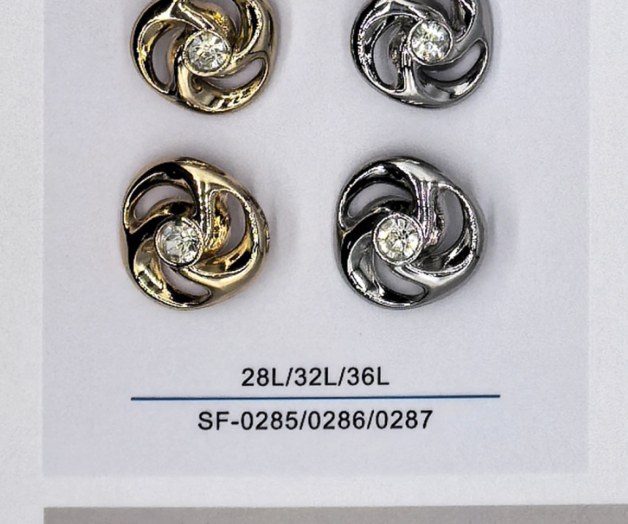 Sew-on Button SF-02855/02866/02877 (28L/32L/36L)