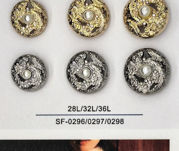 Sew-on Button SF-02966/02977/02988 (28L/32L/36L)