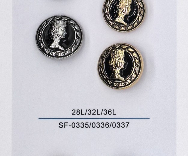 Sew-on Button SF-03355/03366/03377 (28L/32L/36L)