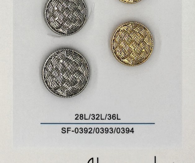 Sew-on Button SF-03922/03933/03944 (28L/32L/36L)