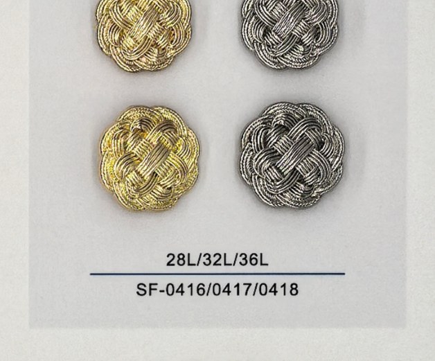 Sew-on Button SF-04166/04177/04188 (28L/32L/36L)