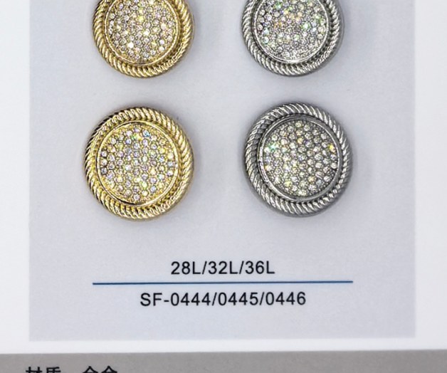 Sew-on Button SF-04444/04455/04466 (28L/32L/36L)
