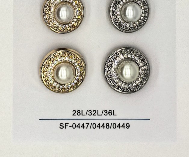 Sew-on Button SF-04477/04488/04499 (28L/32L/36L)