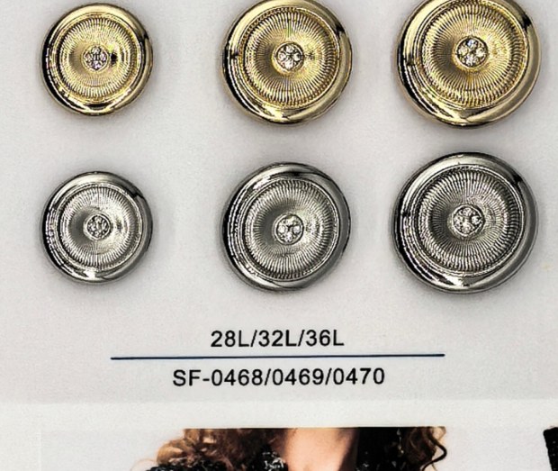 Sew-on Button SF-04688/04699/04700 (28L/32L/36L)