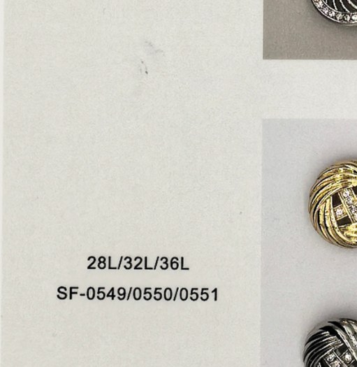 Sew-on Button SF-05499/05500/05511 (28L/32L/36L)