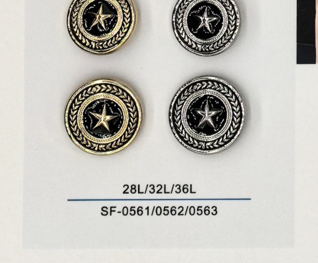 Sew-on Button SF-05611/05622/05633 (28L/32L/36L)