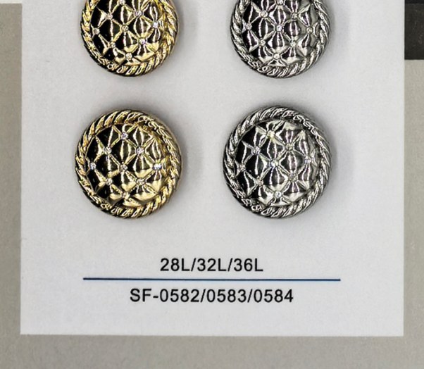 Sew-on Button SF-05822/05833/05844 (28L/32L/36L)