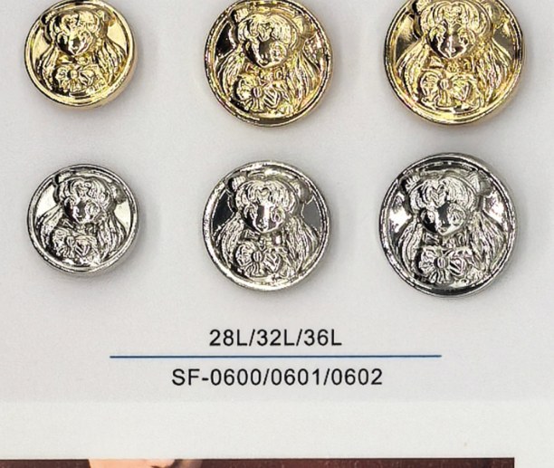 Sew-on Button SF-06000/06011/06022 (28L/32L/36L)