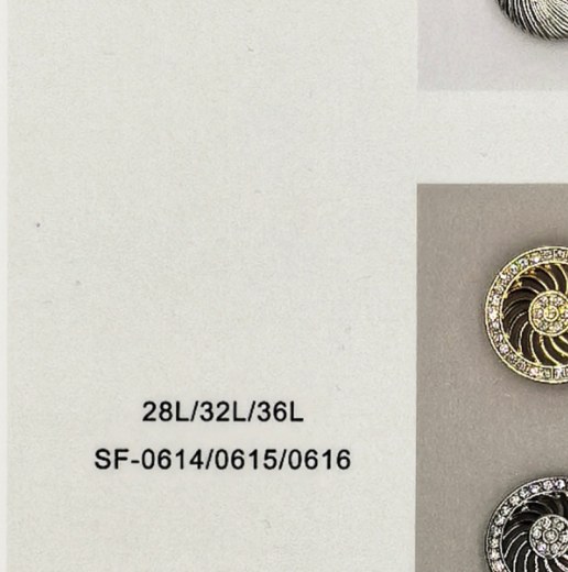Sew-on Button SF-06144/06155/06166 (28L/32L/36L)