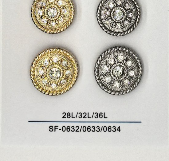 Sew-on Button SF-06322/06333/06344 (28L/32L/36L)