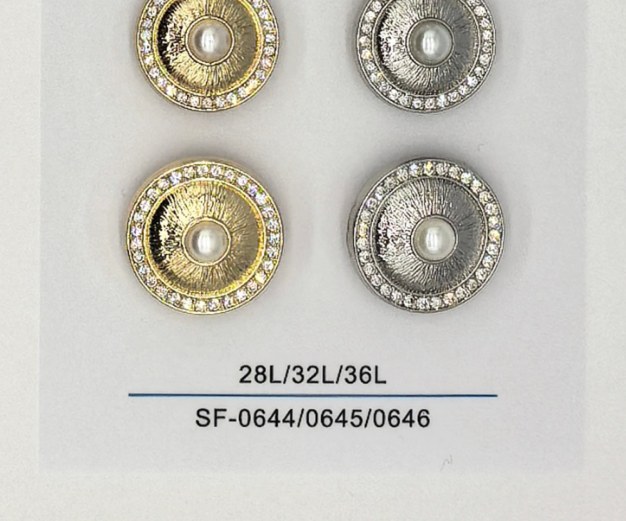 Sew-on Button SF-06444/06455/06466 (28L/32L/36L)