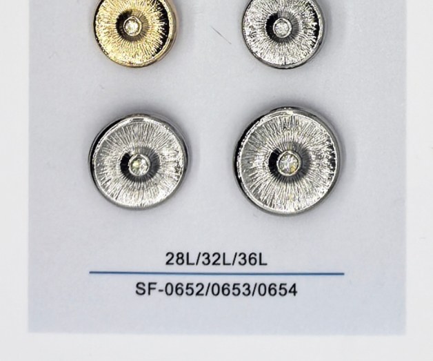Sew-on Button SF-06522/06533/06544 (28L/32L/36L)