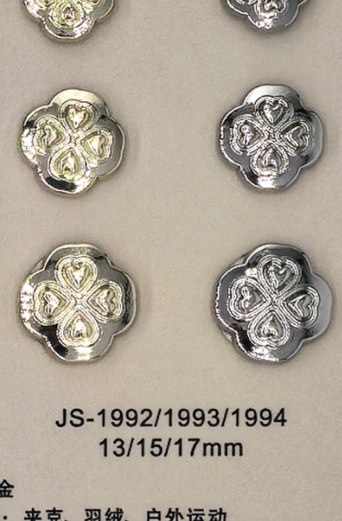 Snap Fastener JS-19922/19933/19944 (13/15/17mm)